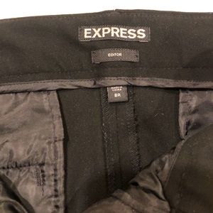 Express Editor size 8 black dress pants